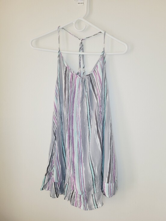 Kiwi & Punch Other - Kiwi And Punch Miami 50 UPF Swim Women's Large Dress Mini Colorful Beach Resort